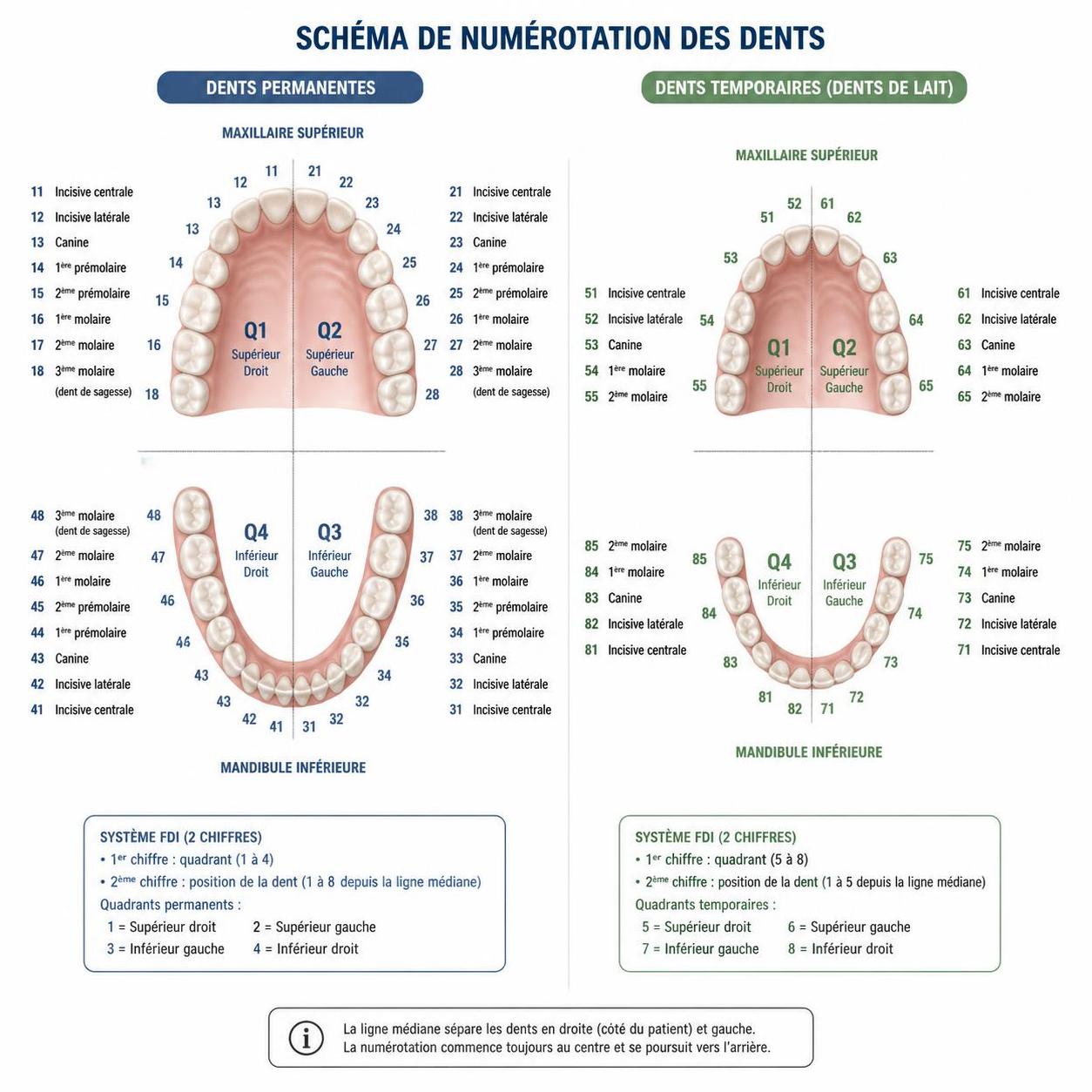 découvrez comment la numérotation des dents facilite le suivi de votre santé bucco-dentaire et améliore votre compréhension des soins dentaires.
