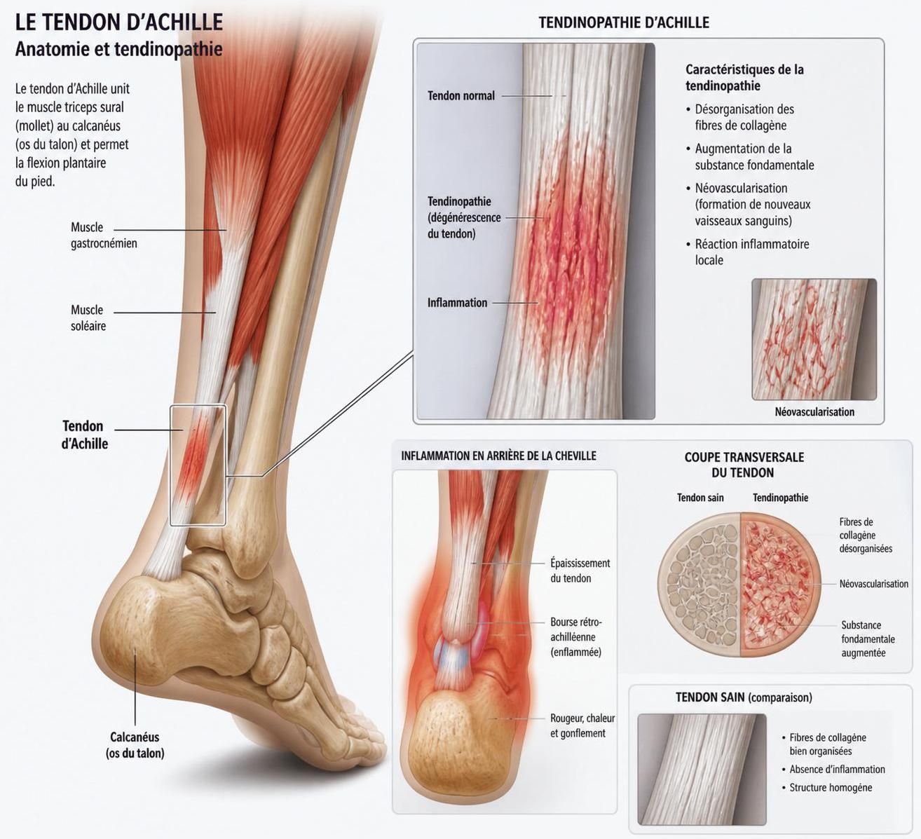 découvrez les causes souvent méconnues de la douleur au tendon d'achille et apprenez à mieux comprendre cette gêne fréquente pour mieux la prévenir et la traiter.