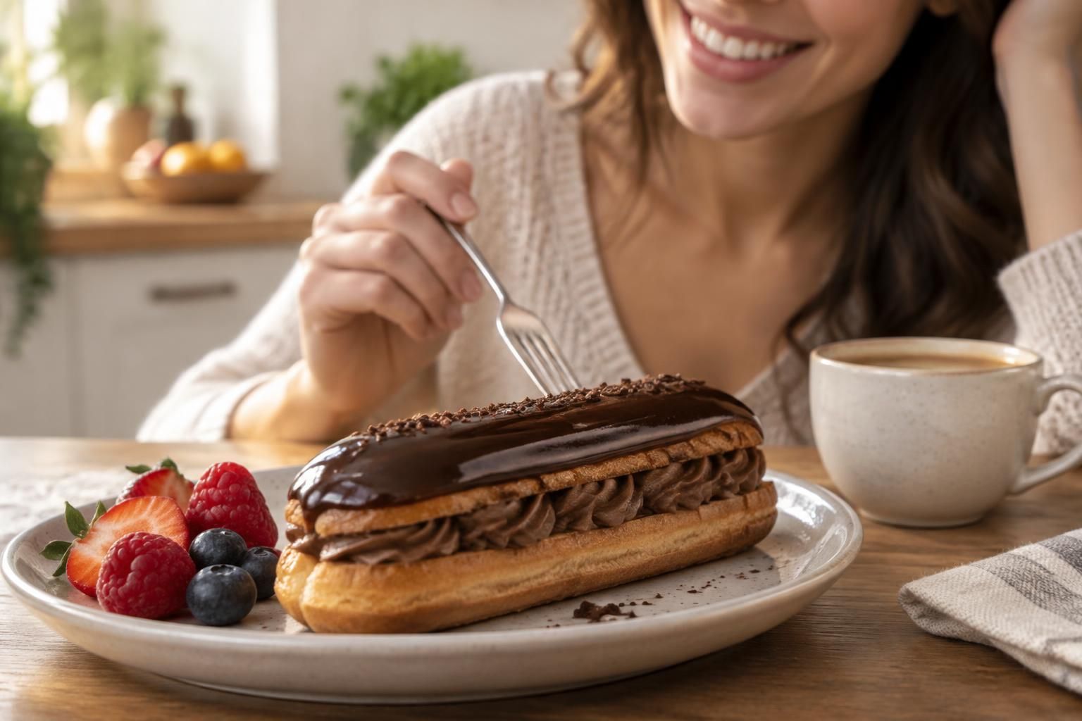 découvrez les calories d’un éclair au chocolat et la quantité à savourer dans le cadre d’une alimentation équilibrée, sans culpabiliser.